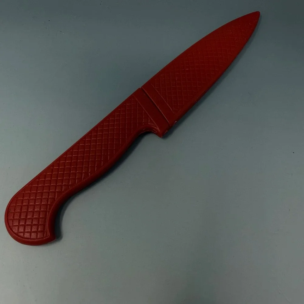 Joyce Chen Stainless Steel Japan Paring Utility Knife Red Sheath Cover 3.5 Inch‎